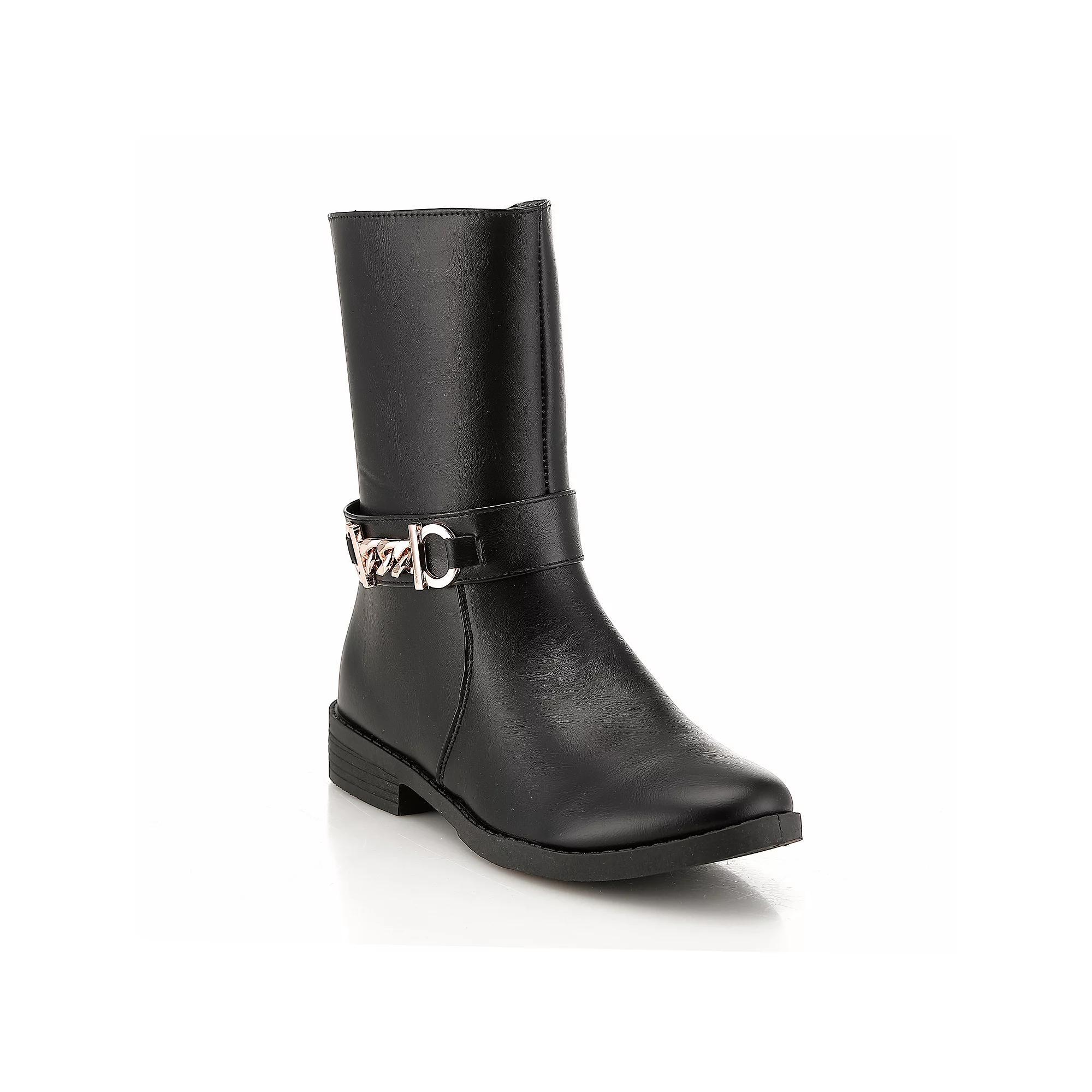 Henry Ferrera Charm-509 Women's Mid Shaft Boots, Size: 7, Black Product Image