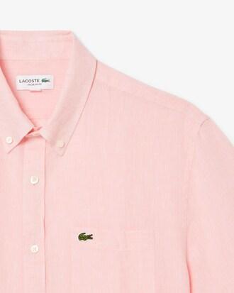 Short Sleeved Linen Shirt Product Image