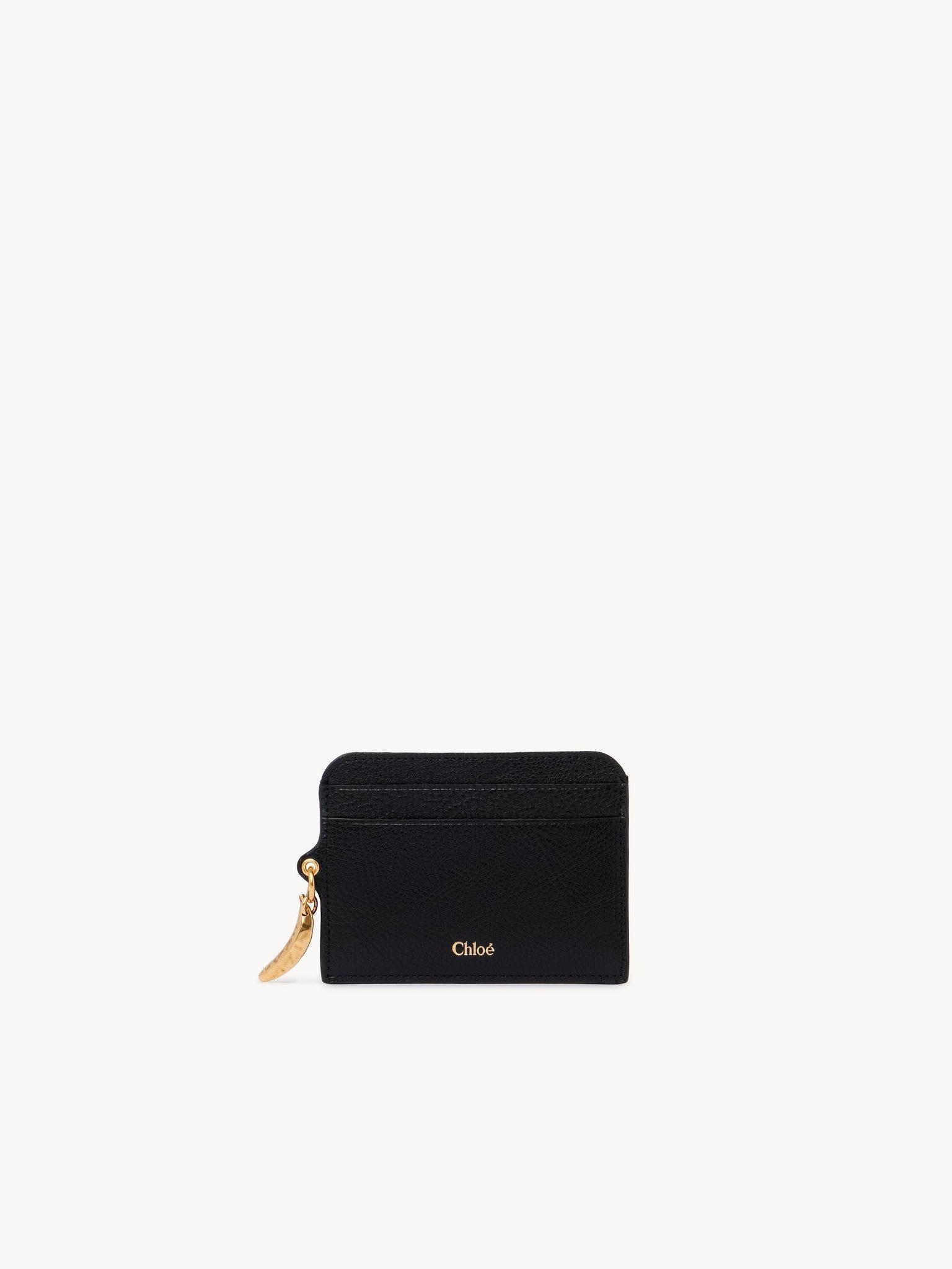 Banana card holder in grained leather Product Image