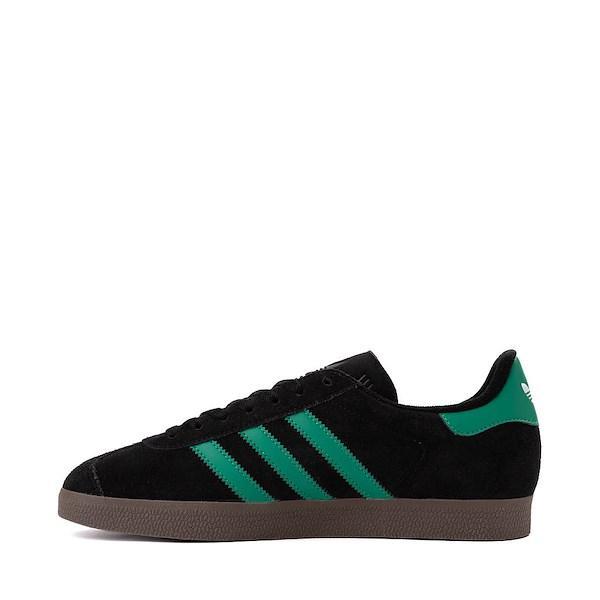 Mens adidas Gazelle Athletic Shoe - Black / Court Green / Gum Product Image