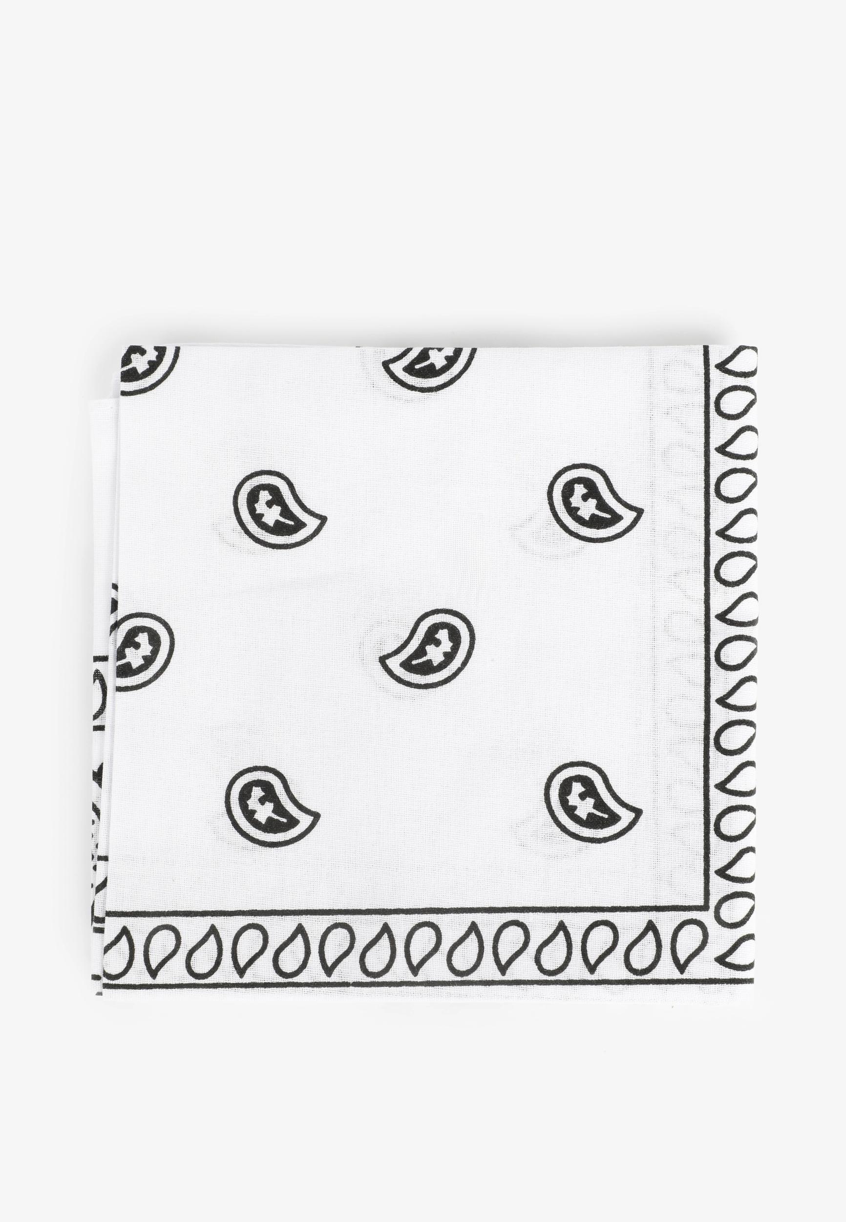 White Paisley Hair Scarf Product Image