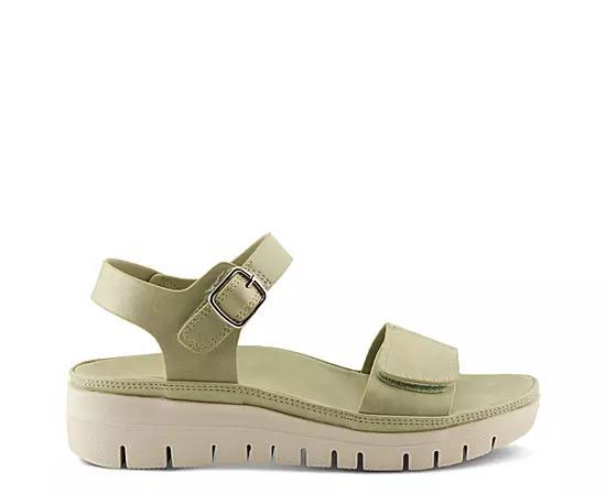 Flexus by Spring Step Shinzon Women's Strappy Sandals, Size: 37, Light Green Product Image