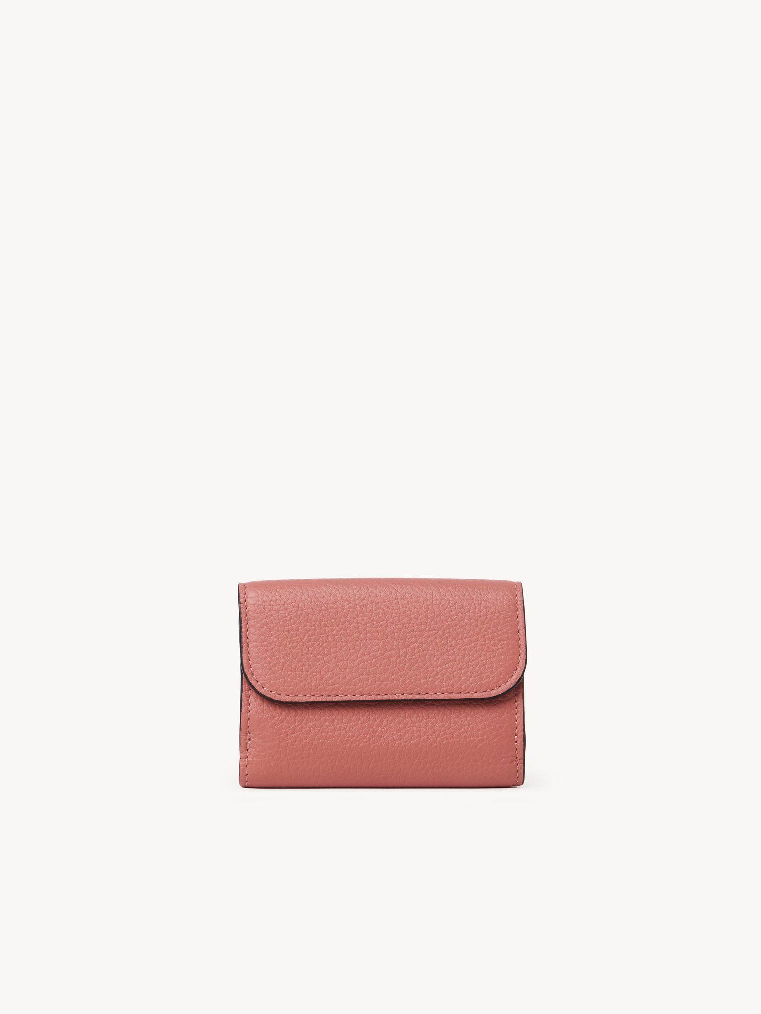 Mini Alphabet tri-fold in grained leather Product Image
