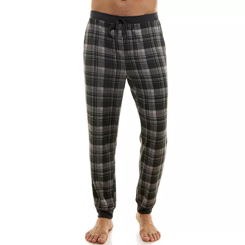 Men's Sonoma Goods For Life® Supersoft Waffle Banded Bottom Pajama Pants, Size: XXL, Dina Plaid Product Image