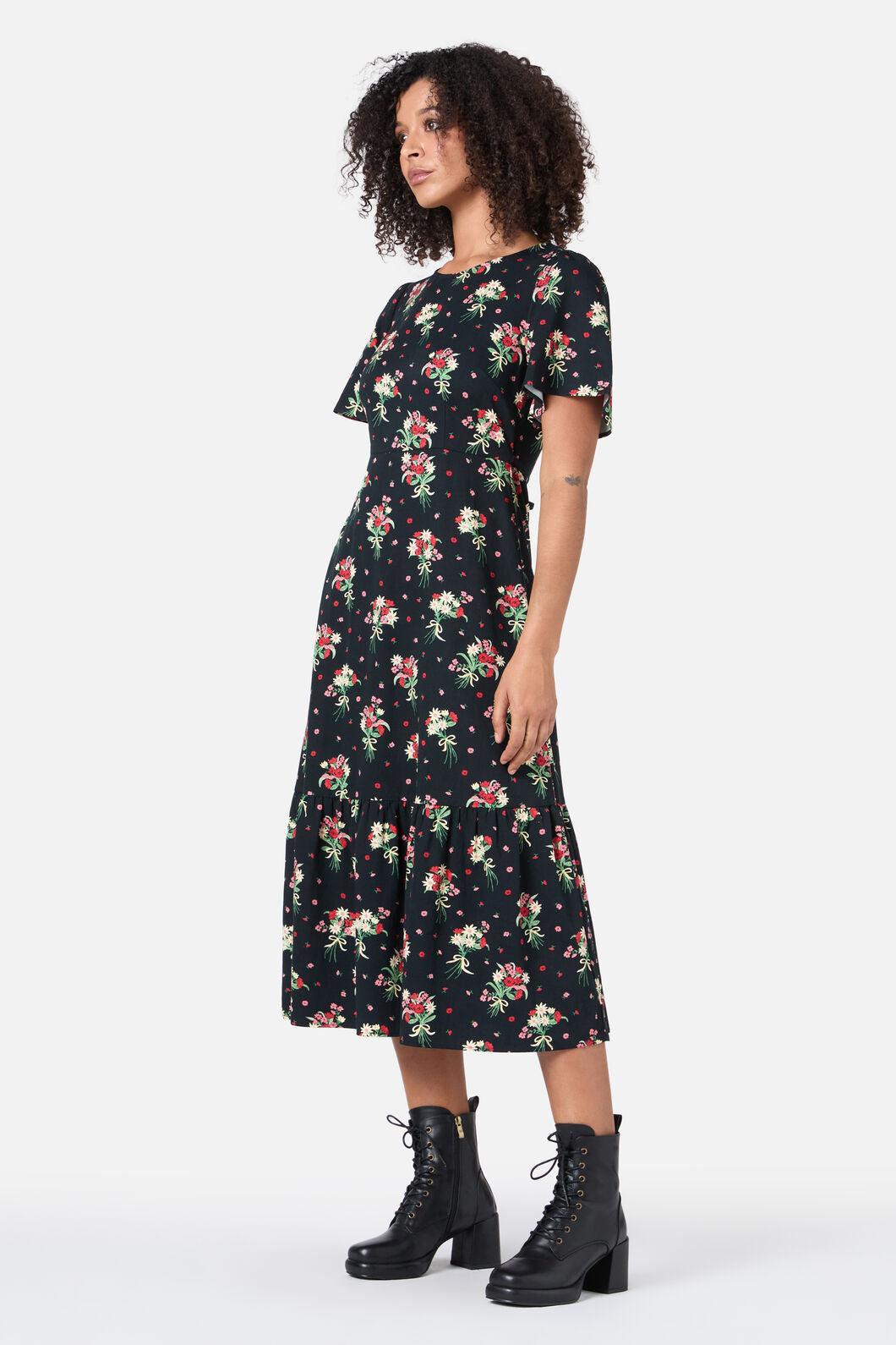 Lucia Floral Bow Dress Product Image