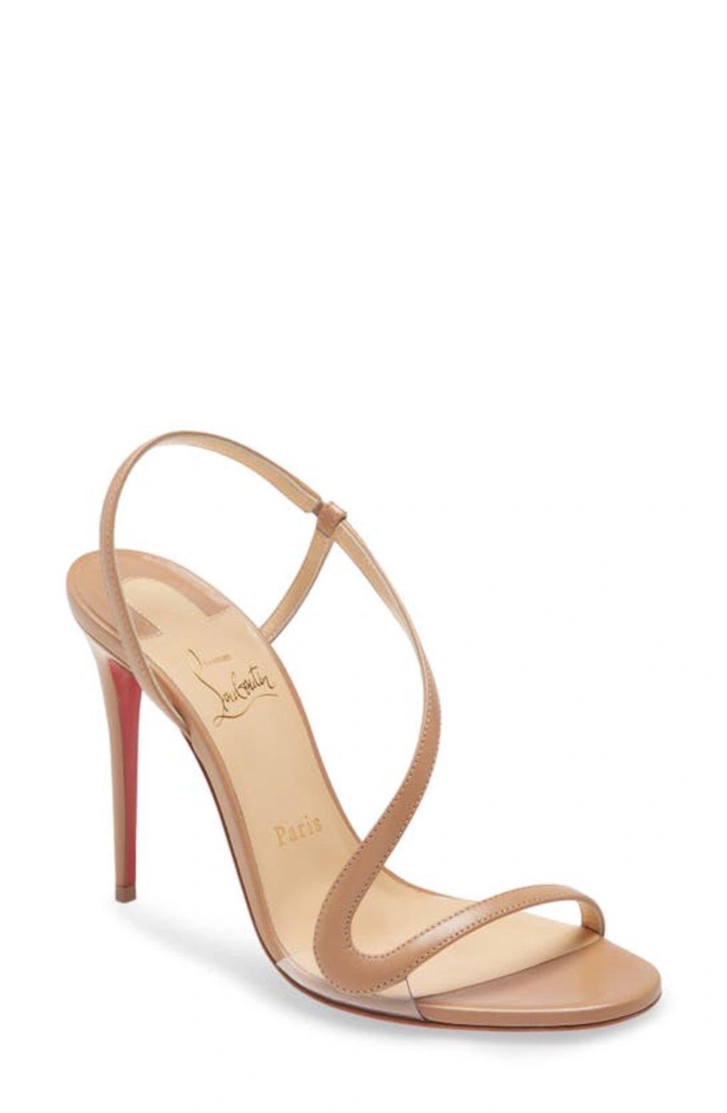 Rosalie Leather Red Sole Stiletto Sandals Product Image
