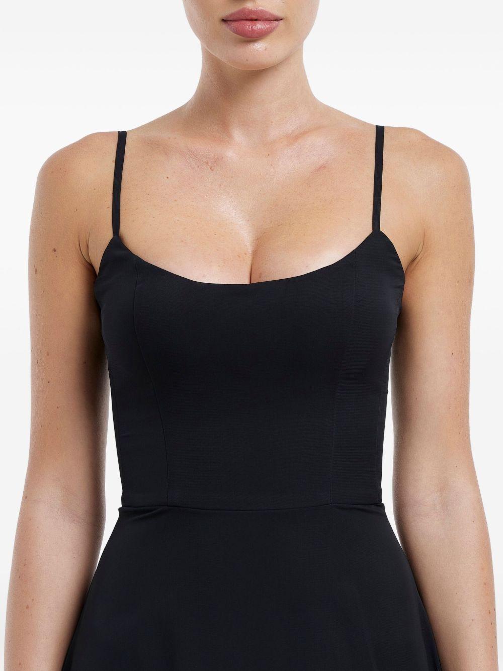 flounce bustier midi dress Product Image