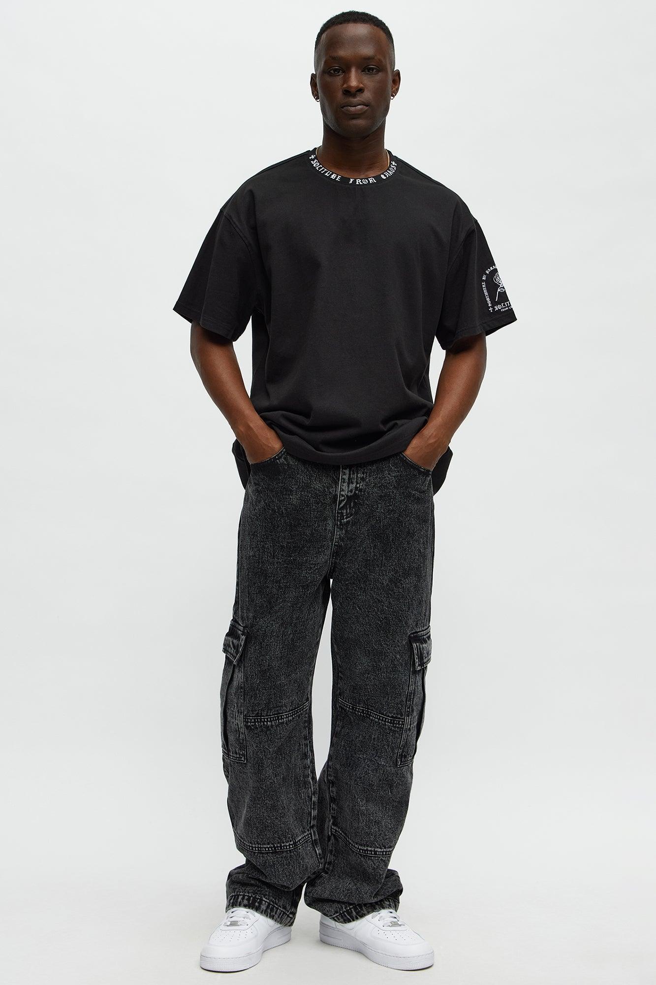 Short Sleeve Solitude From Chaos Tee - Black Product Image