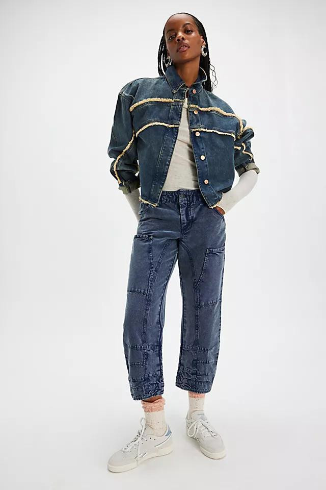 Oval Square River Denim Jacket Product Image
