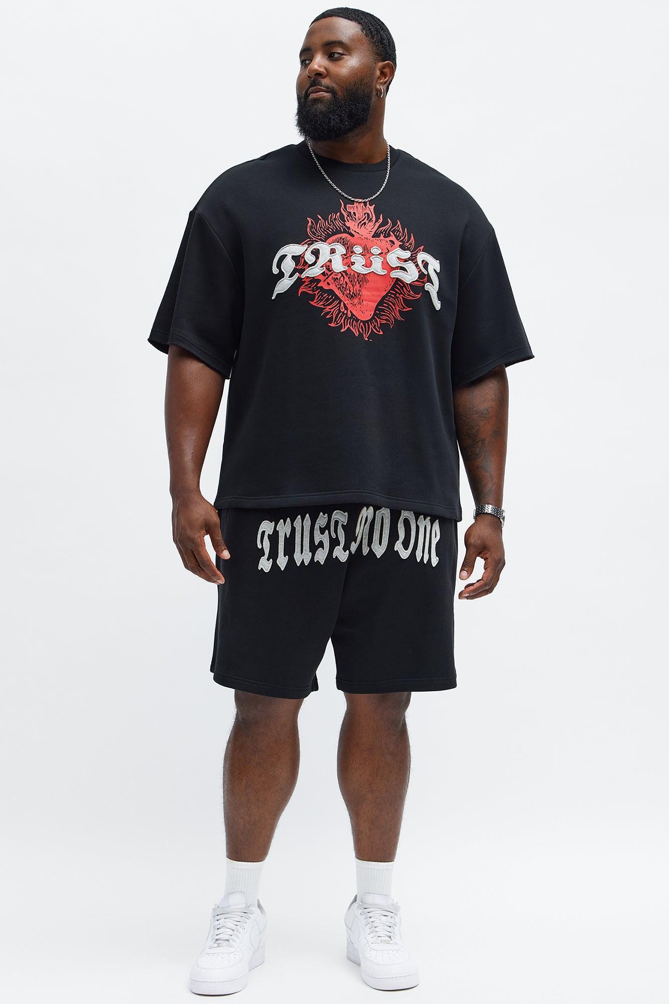 Tyson Relaxed Trust Issues Shorts - Black Product Image