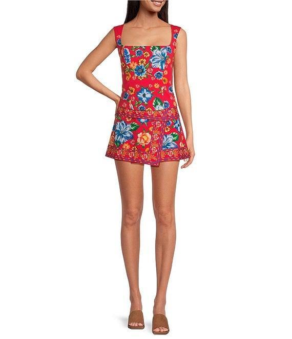 Chelsea & Violet Coordinating Matilda Mini Floral Skirt Product Image