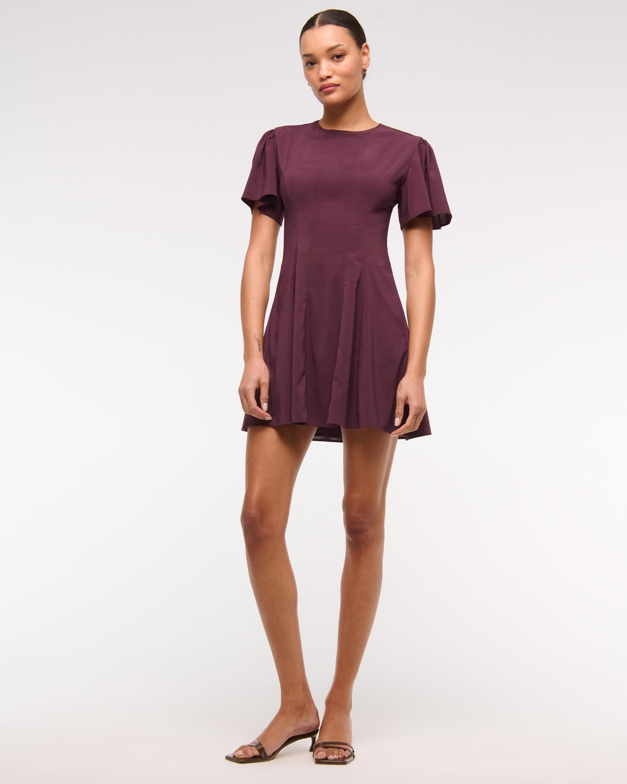 The A&F Mila Short-Sleeve Mini Dress Product Image