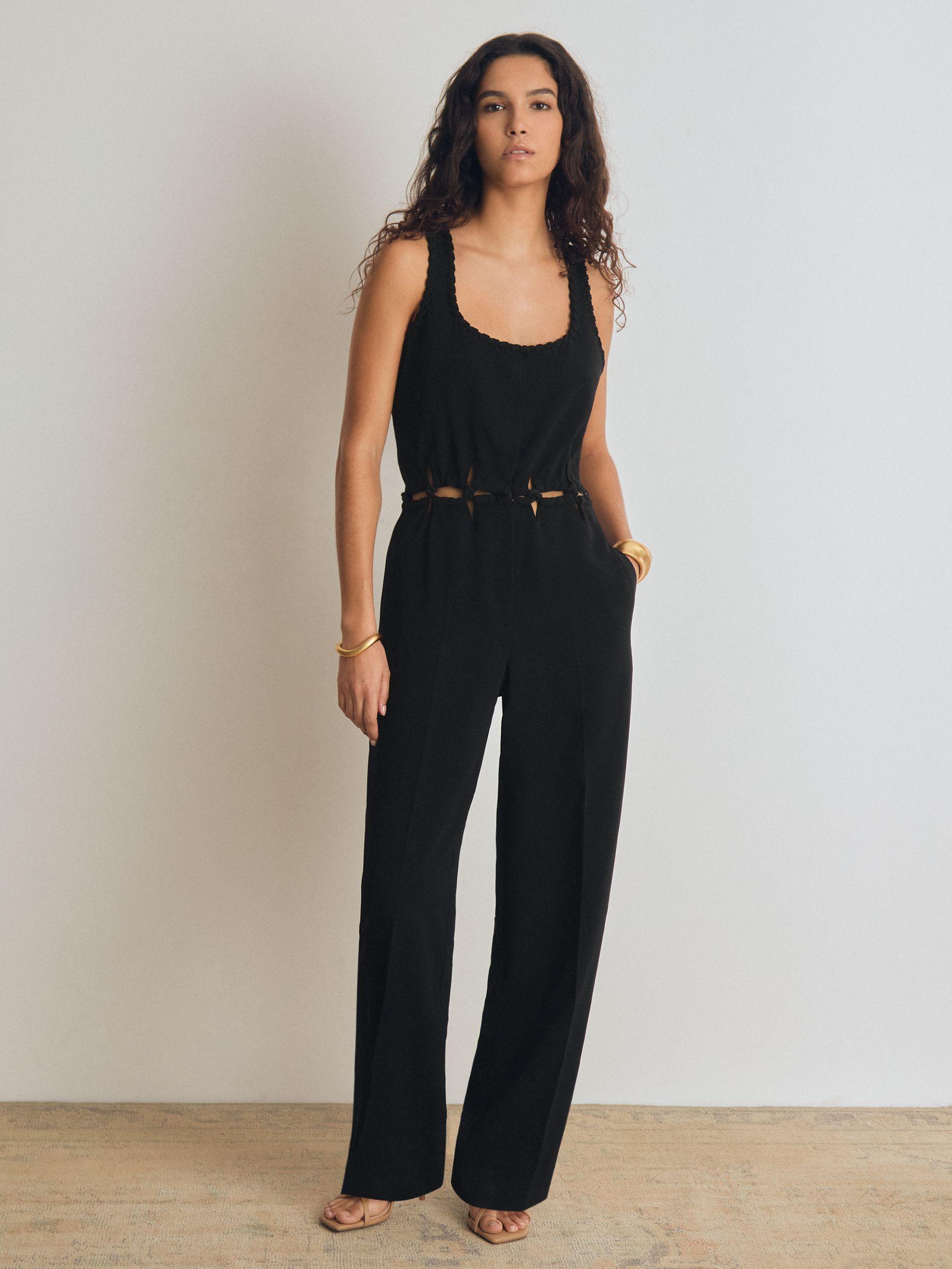 Atelier Cut-Out Waist Jumpsuit in Black Product Image