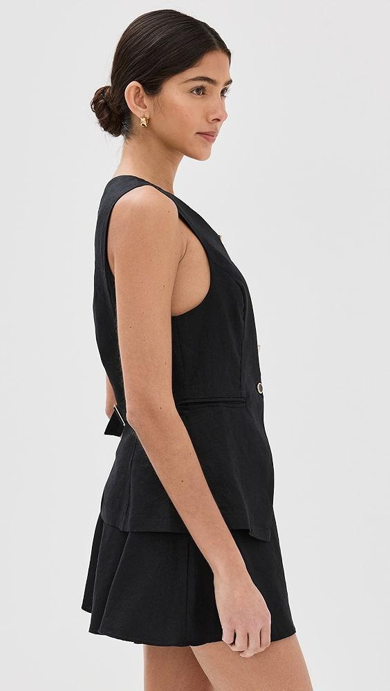 Reformation Aspen Linen Top | Shopbop Product Image