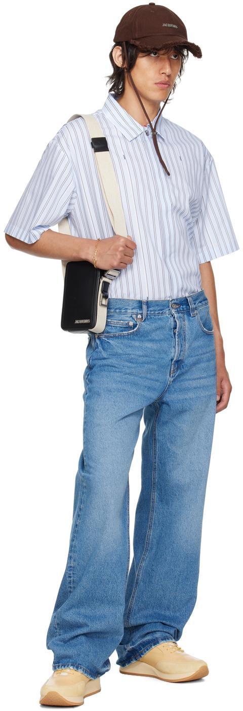 JACQUEMUS Black Les Classiques 'le Cuerda Vertical' Pouch In 990 Black Product Image