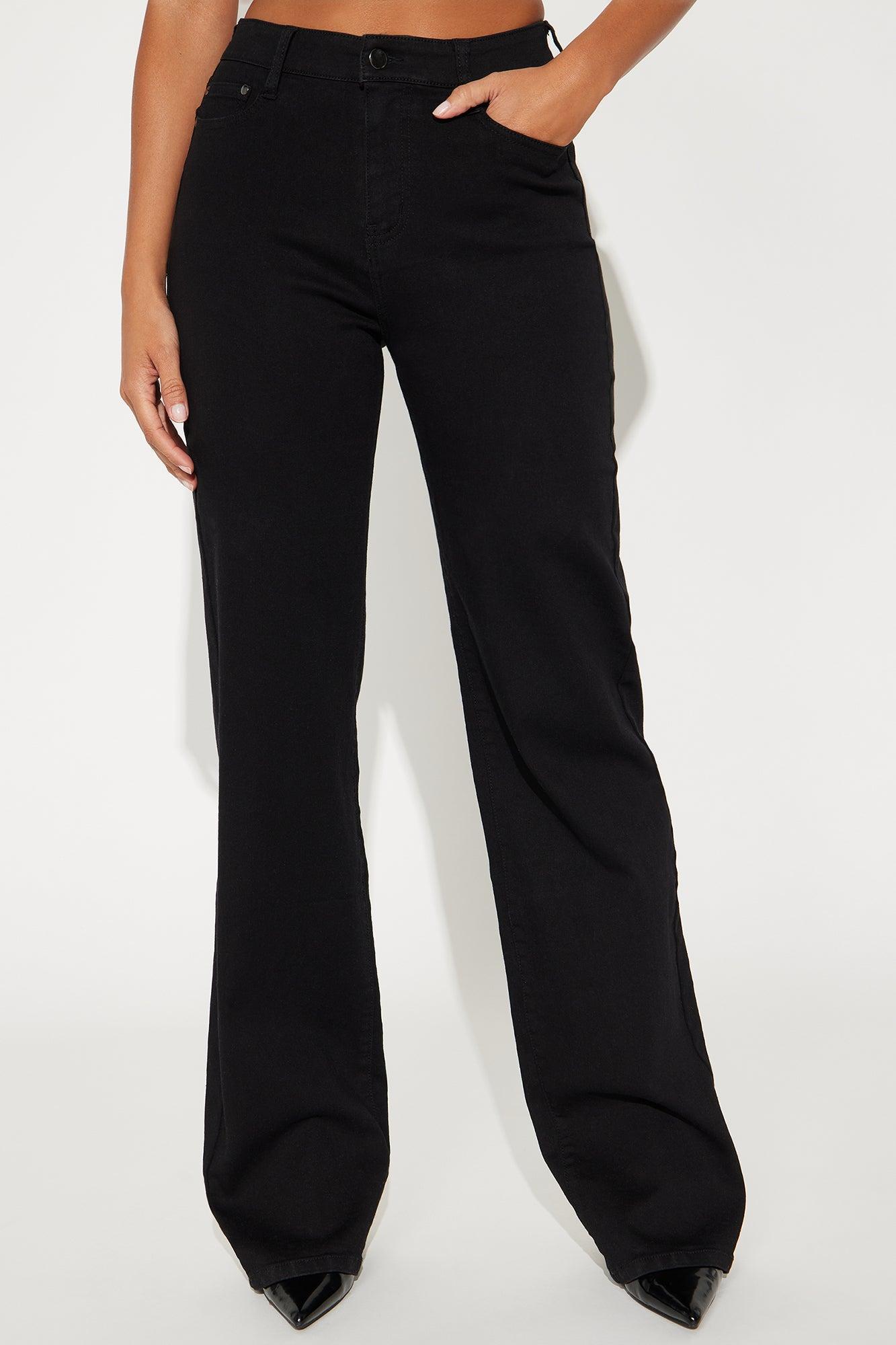 Tall Simply Basic Stretch Straight Jeans - Black Product Image
