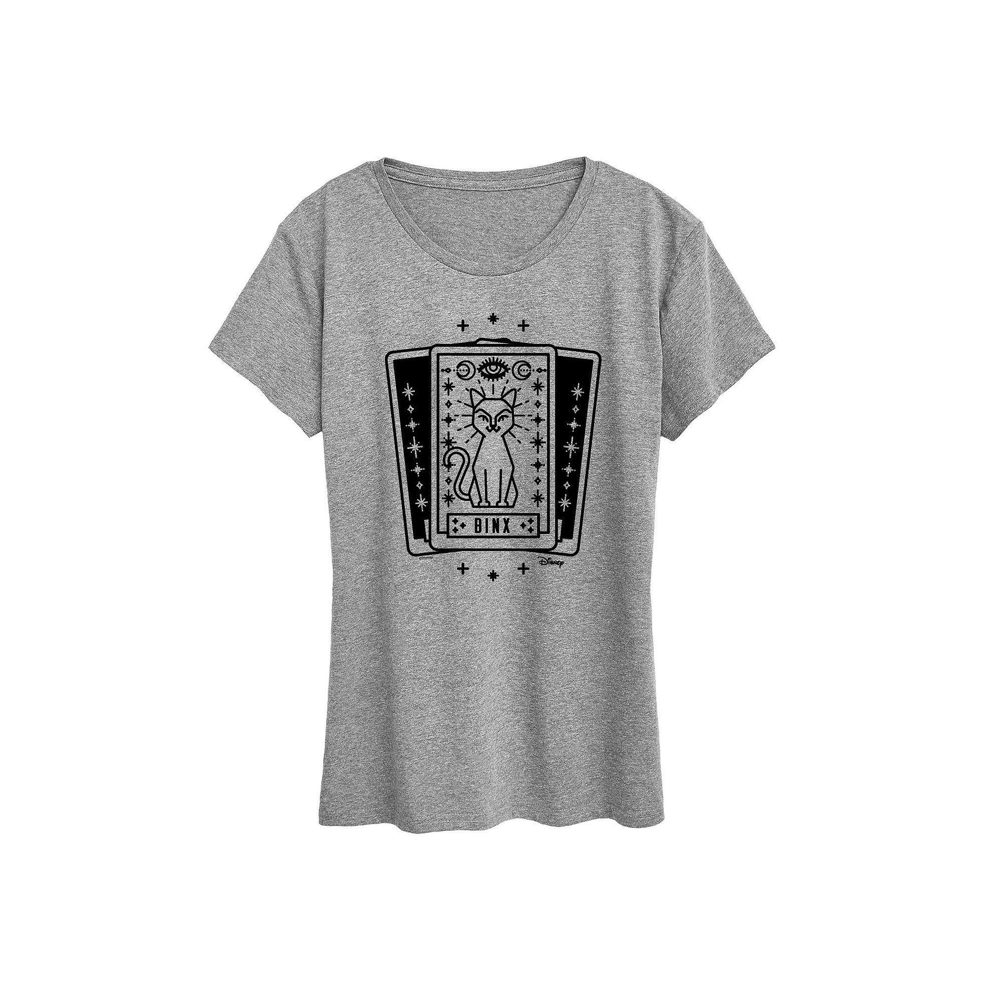 Disneys Hocus Pocus Womens Binx Tarot Card Graphic Tee Product Image
