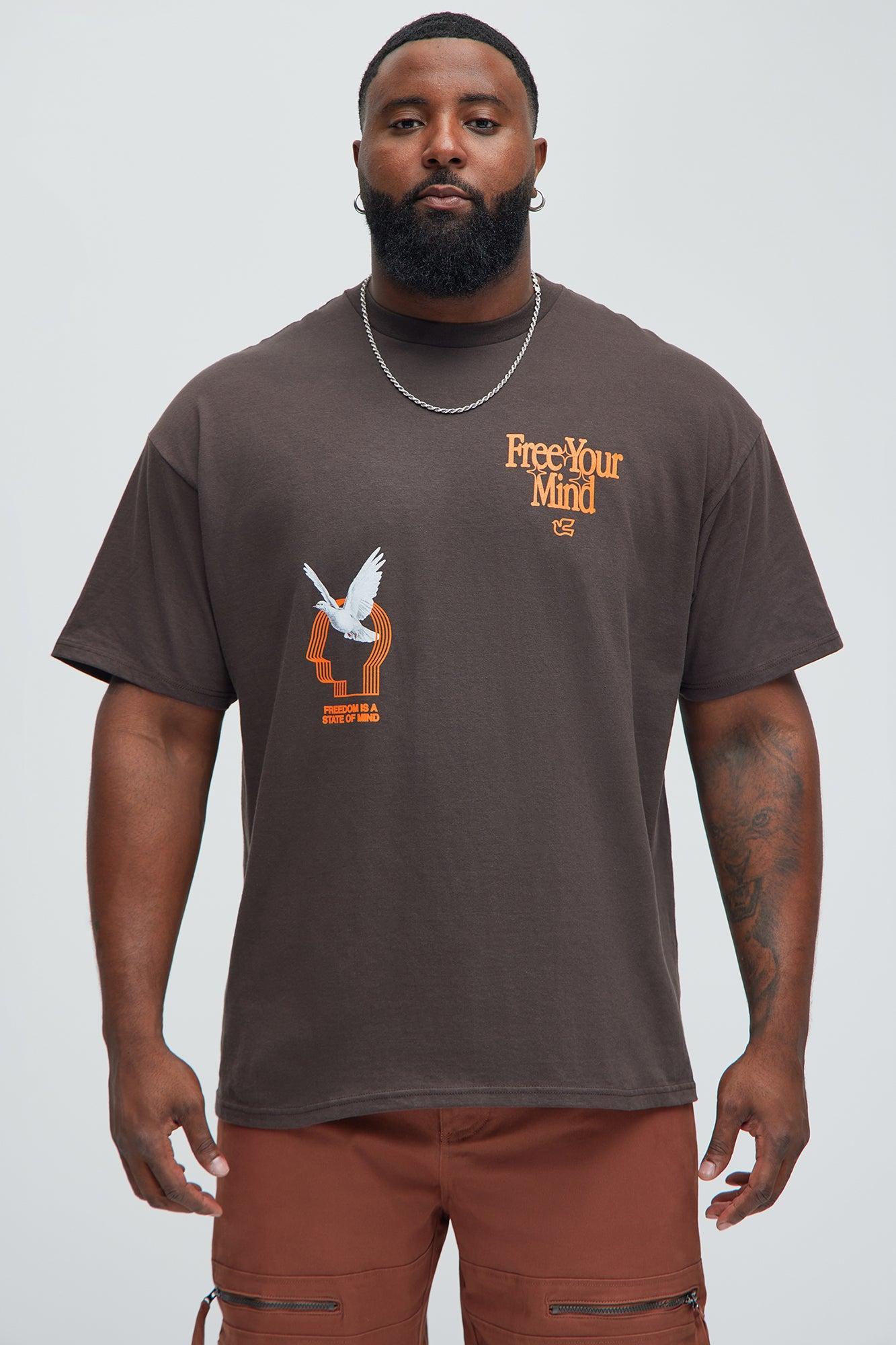 Free Your Mind Short Sleeve Tee - Brown Product Image