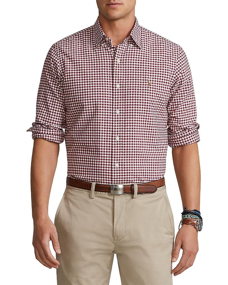 Polo Ralph Lauren Classic Fit Plaid Oxford Button Down Shirt Product Image