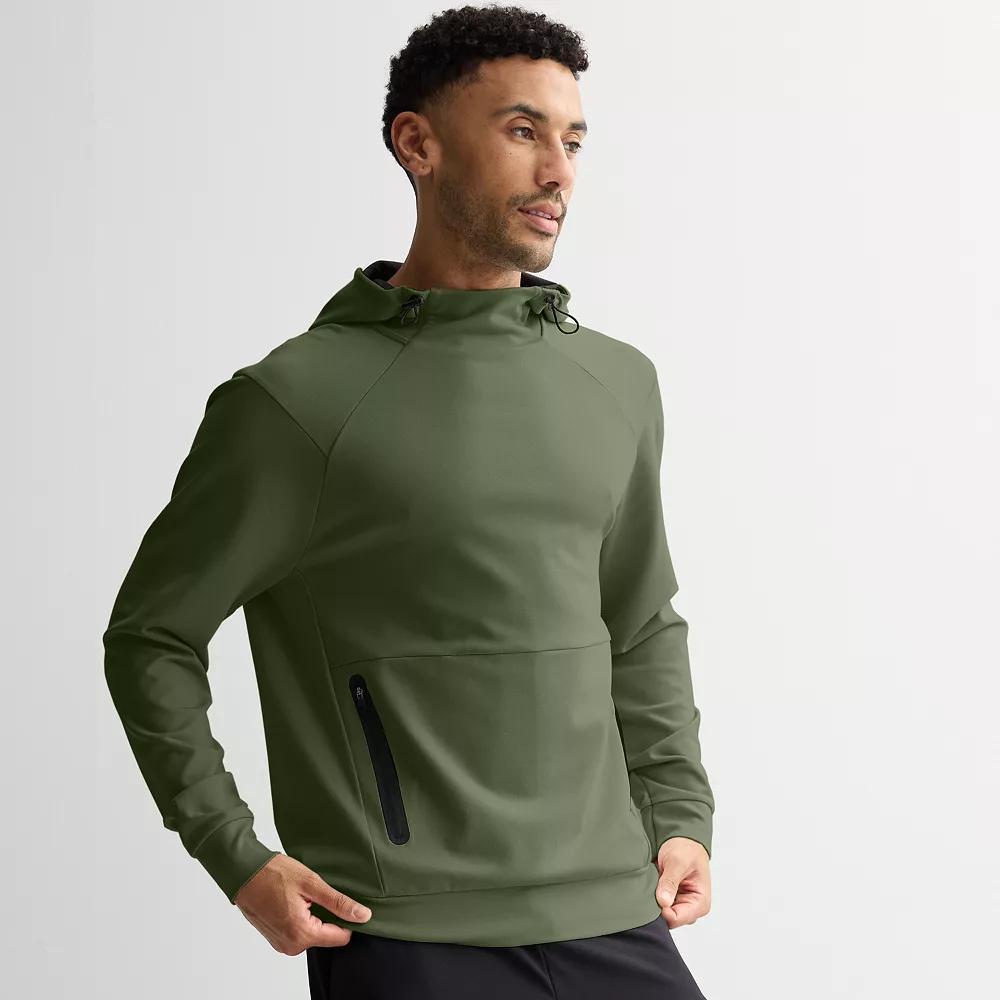 Men's Tek Gear® Performance Ponte Pullover Hoodie, Size: XL, Army Bottle Product Image