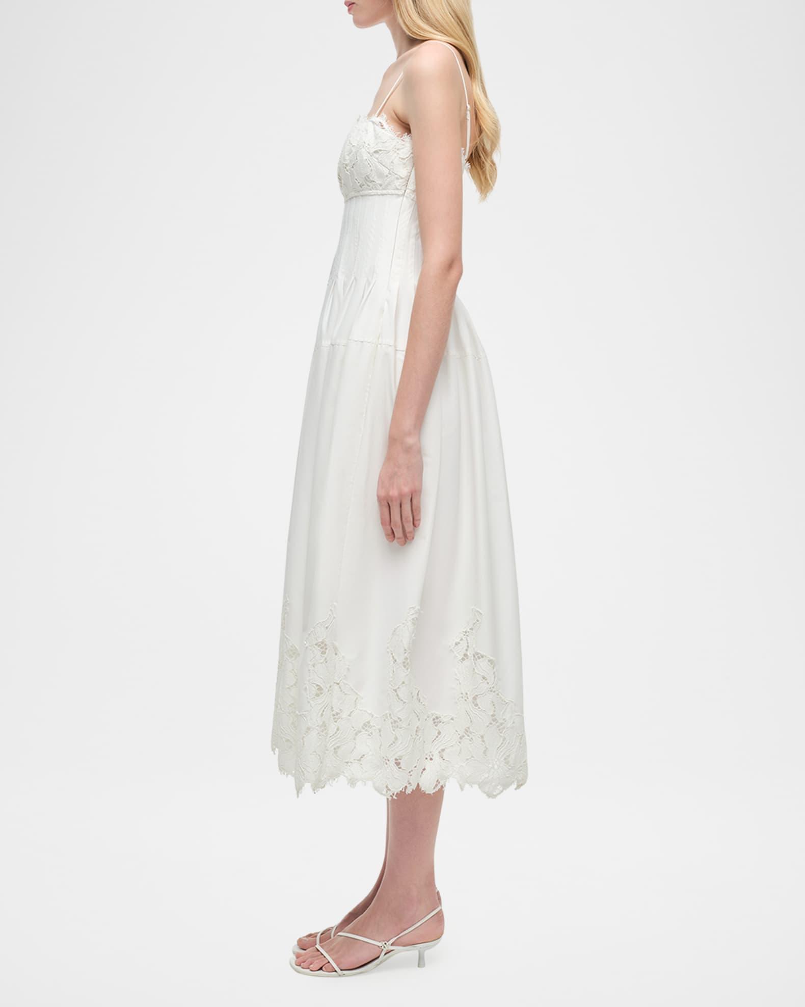 Lilianna Sleeveless Lace Midi Dress Product Image
