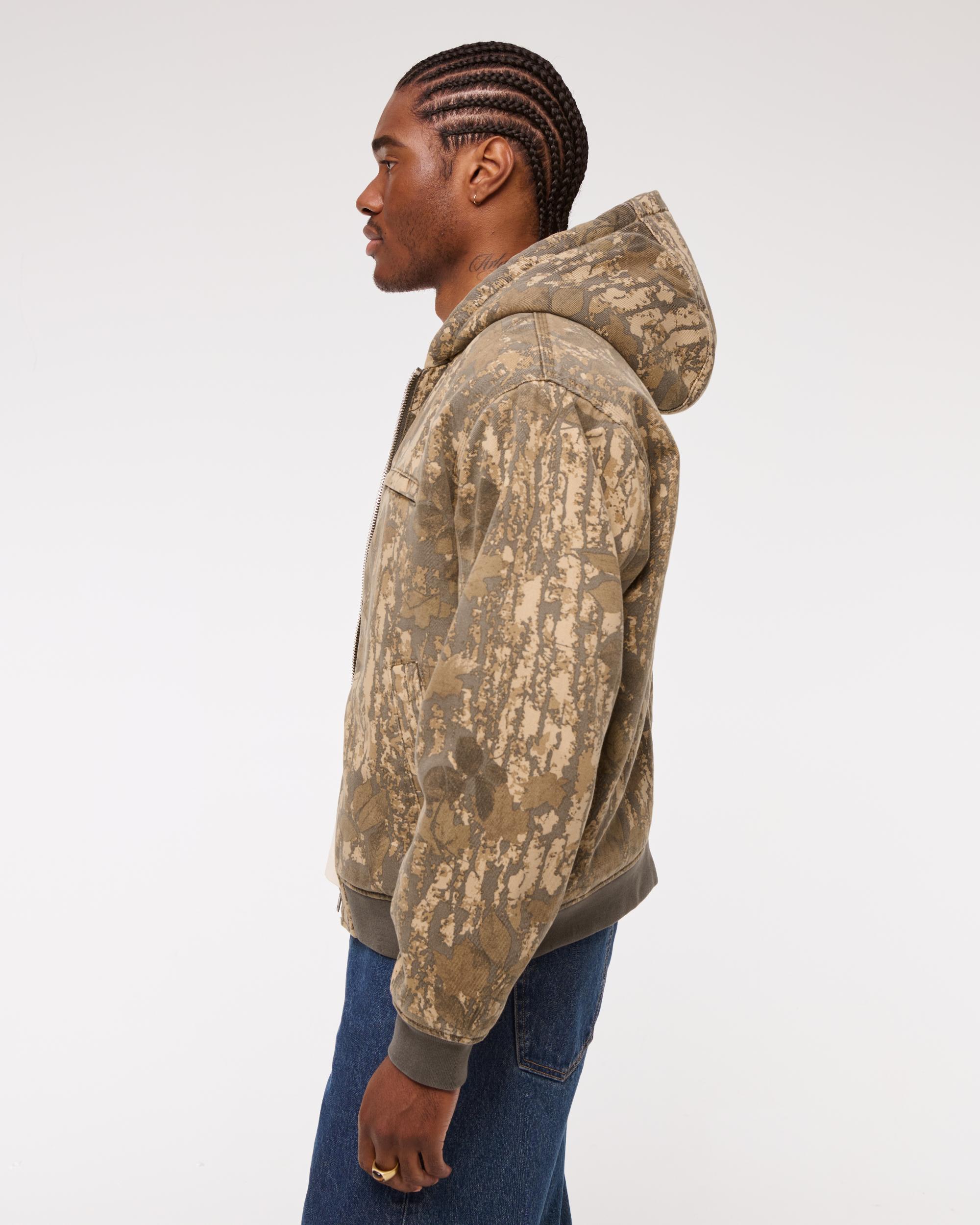 Hooded Workwear Bomber Jacket Product Image