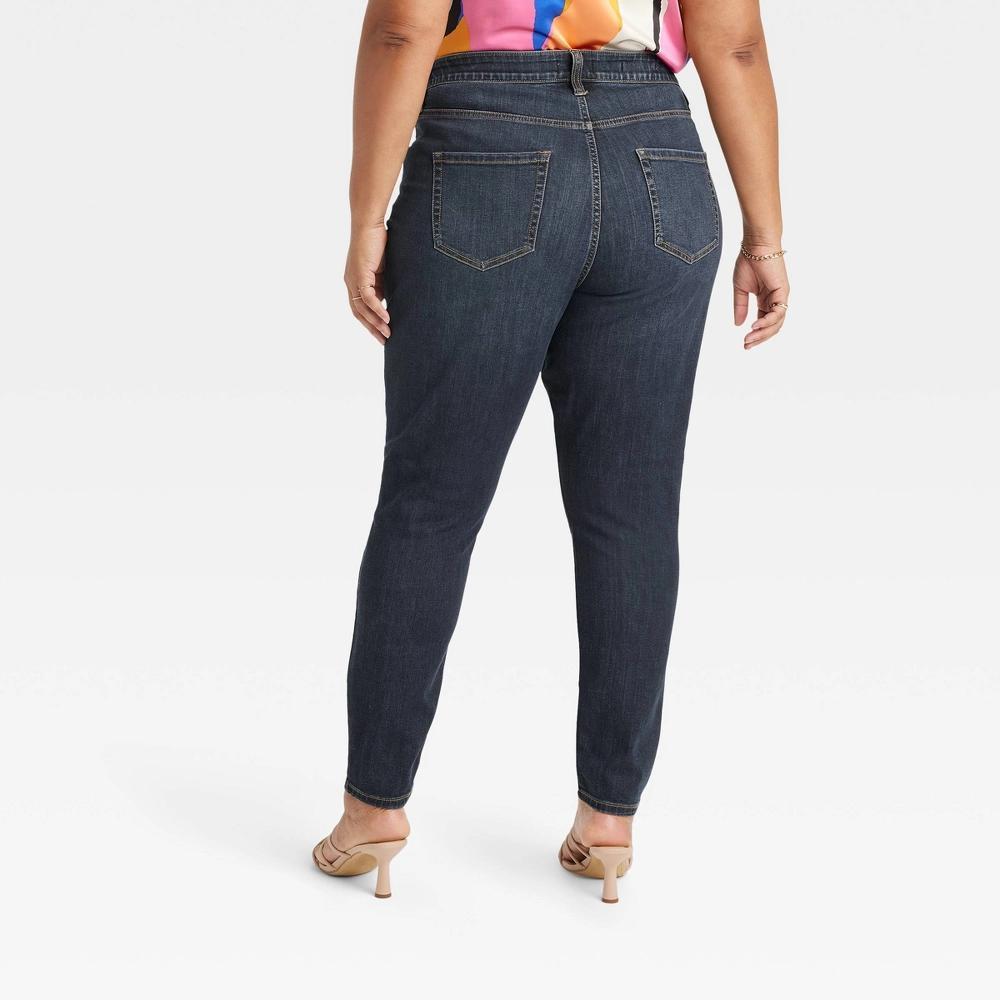 Women's High-Rise Skinny Jeans - Ava & Viv™ Dark Wash 30: Stretch , Belt Loops Product Image