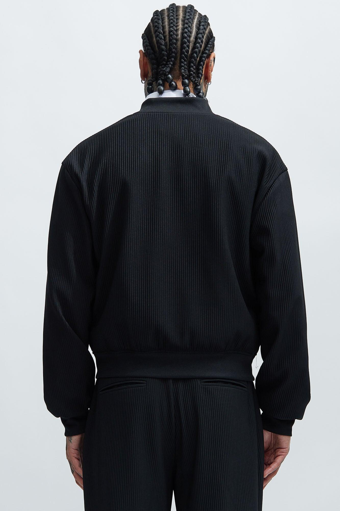 Show Up Bomber Jacket - Black Product Image