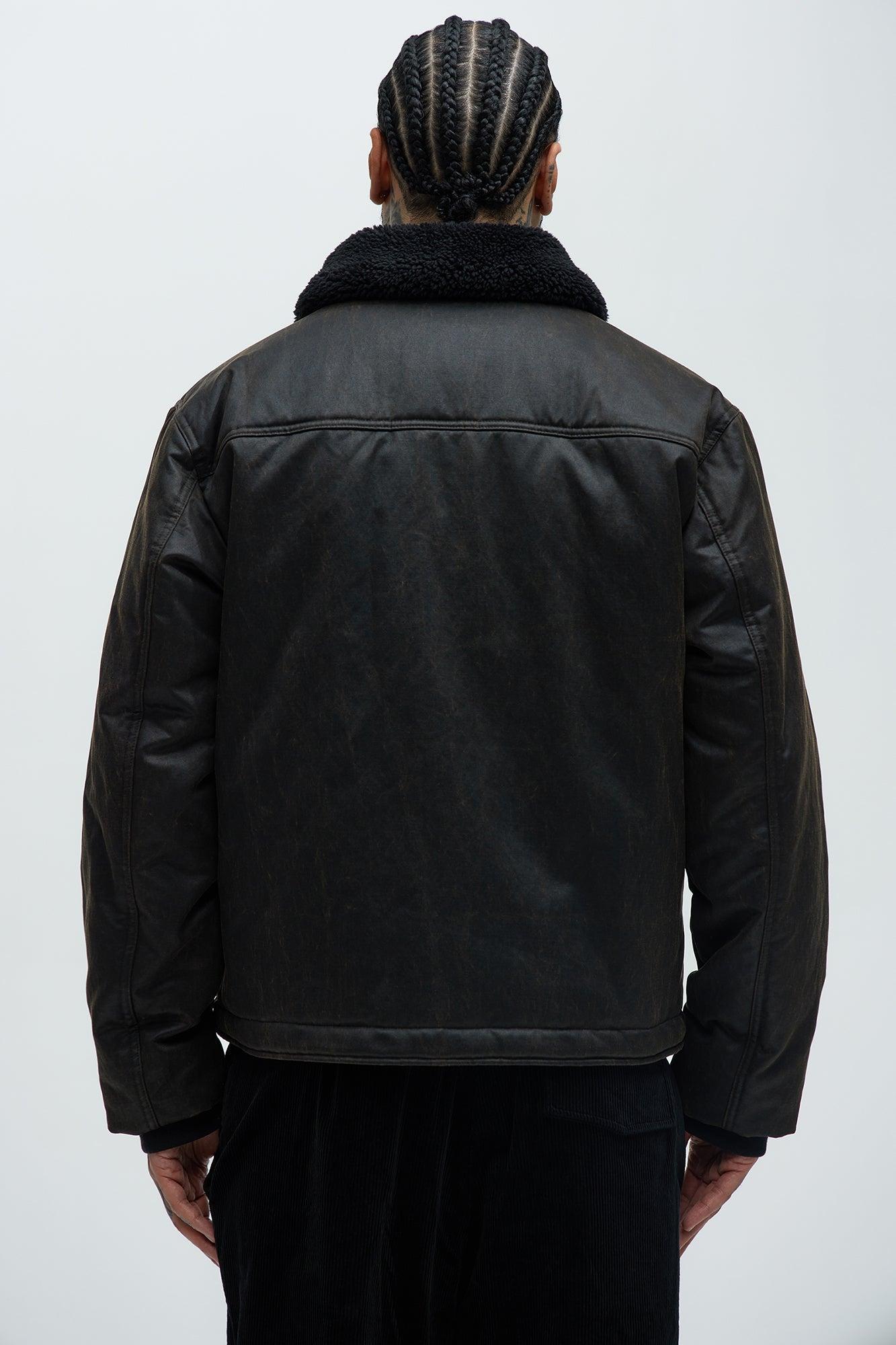 Denali Waxed Sherpa Jacket - Brown Product Image