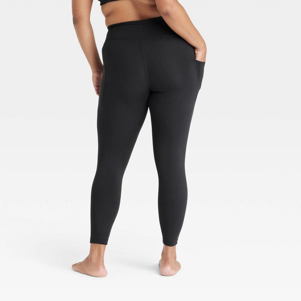 Womens Dynamic Flex High-Rise Pocketed 7/8 Leggings - All In Motion Black 4X: Moisture Wicking, UPF 50+ Product Image