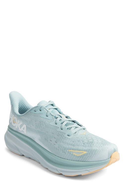 Hoka Mens Clifton 9 Running Sneakers in Navy Blue Product Image