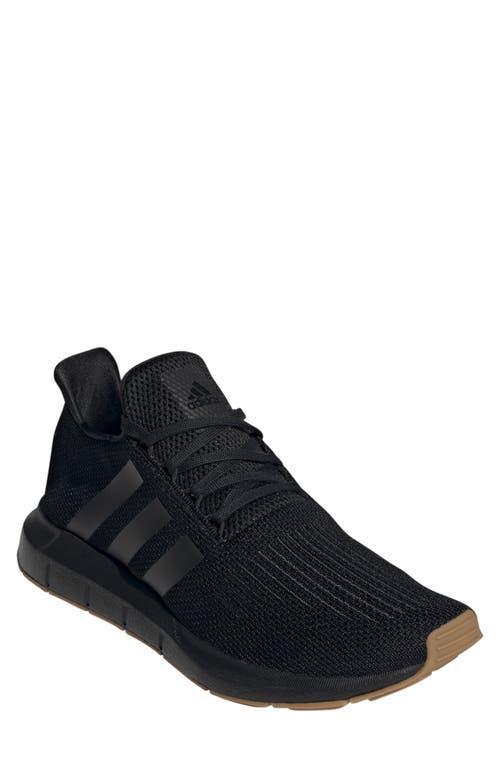 adidas Swift Run 1.0 Men's Casual Running Shoes, Size: 8.5, Black Black Gum Product Image