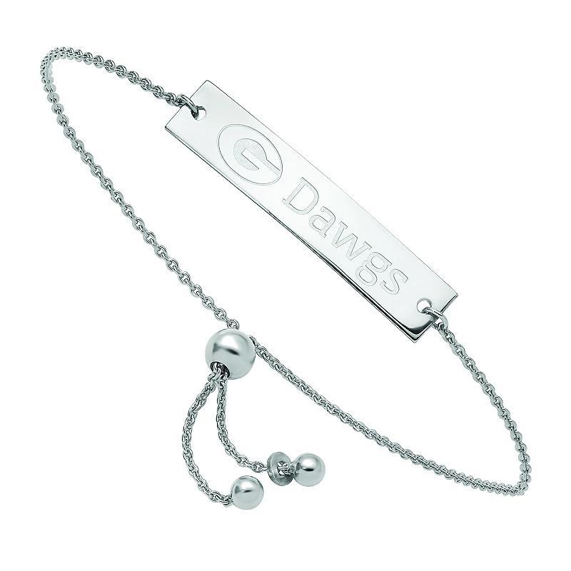 LogoArt Sterling Silver New Jersey Devils Adjustable Bracelet, Womens Product Image