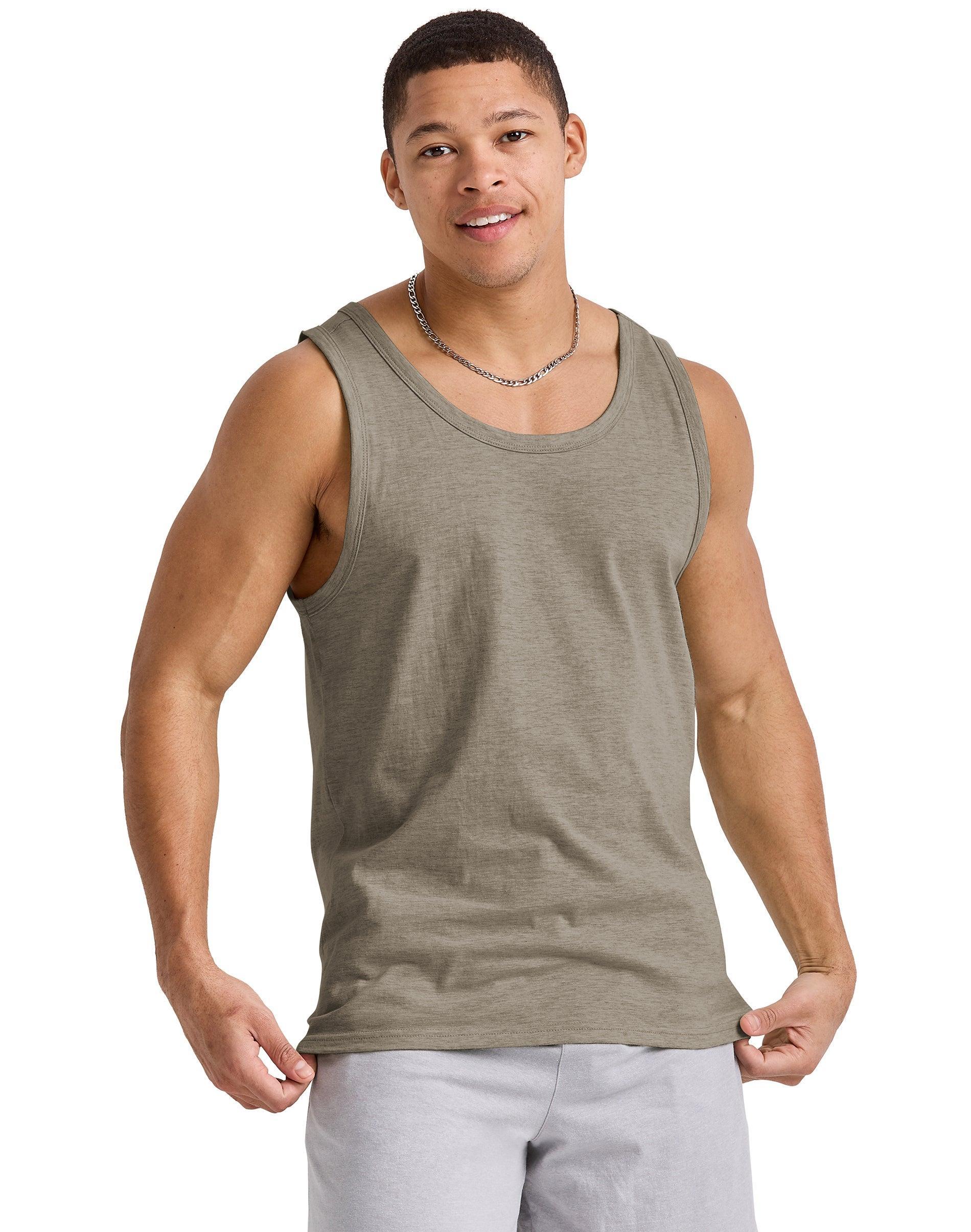 Men's Hanes Originals Tri-blend Tank Top, Size: Medium, Black Product Image