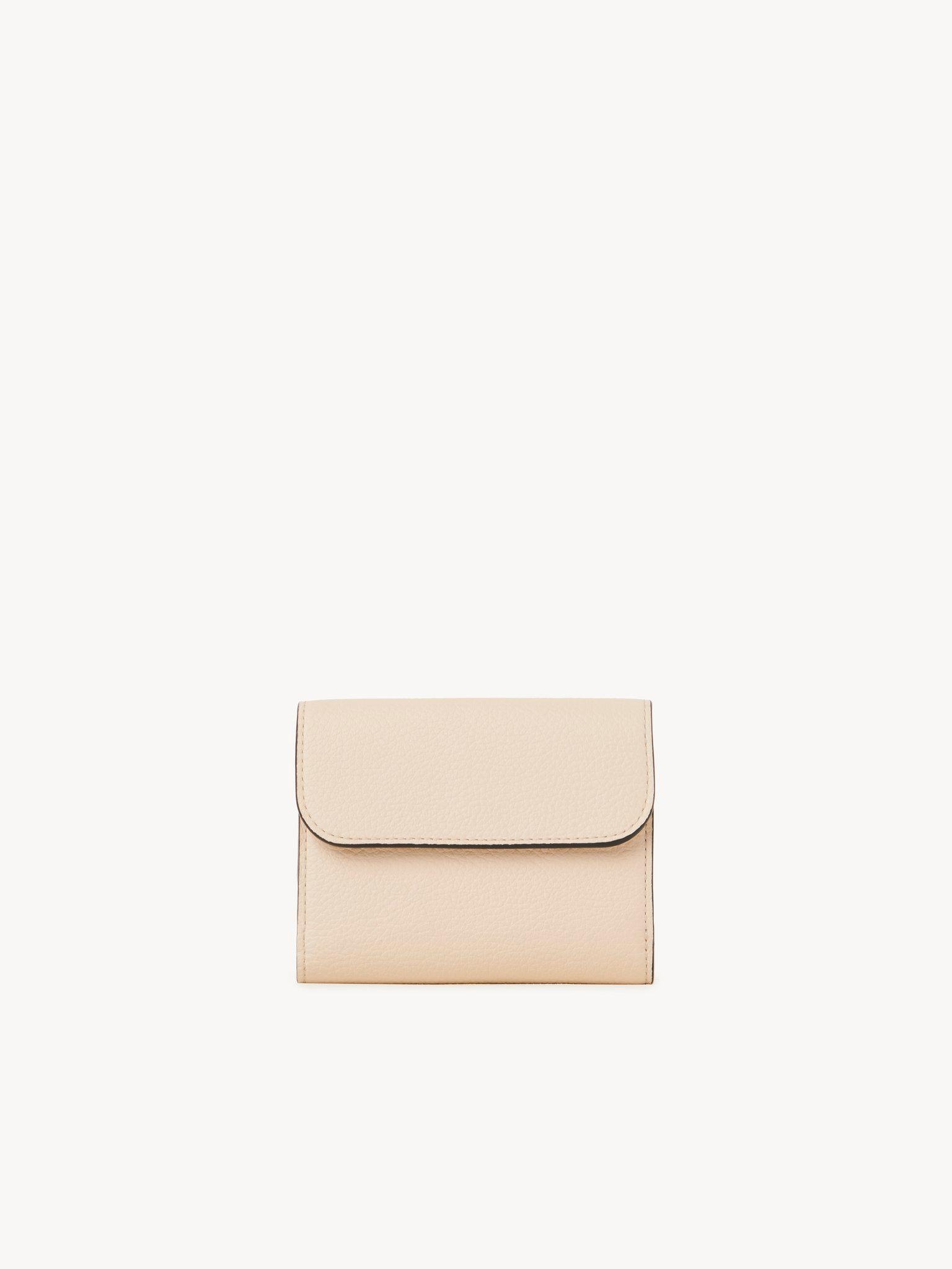 Small Alphabet tri-fold in grained leather Product Image