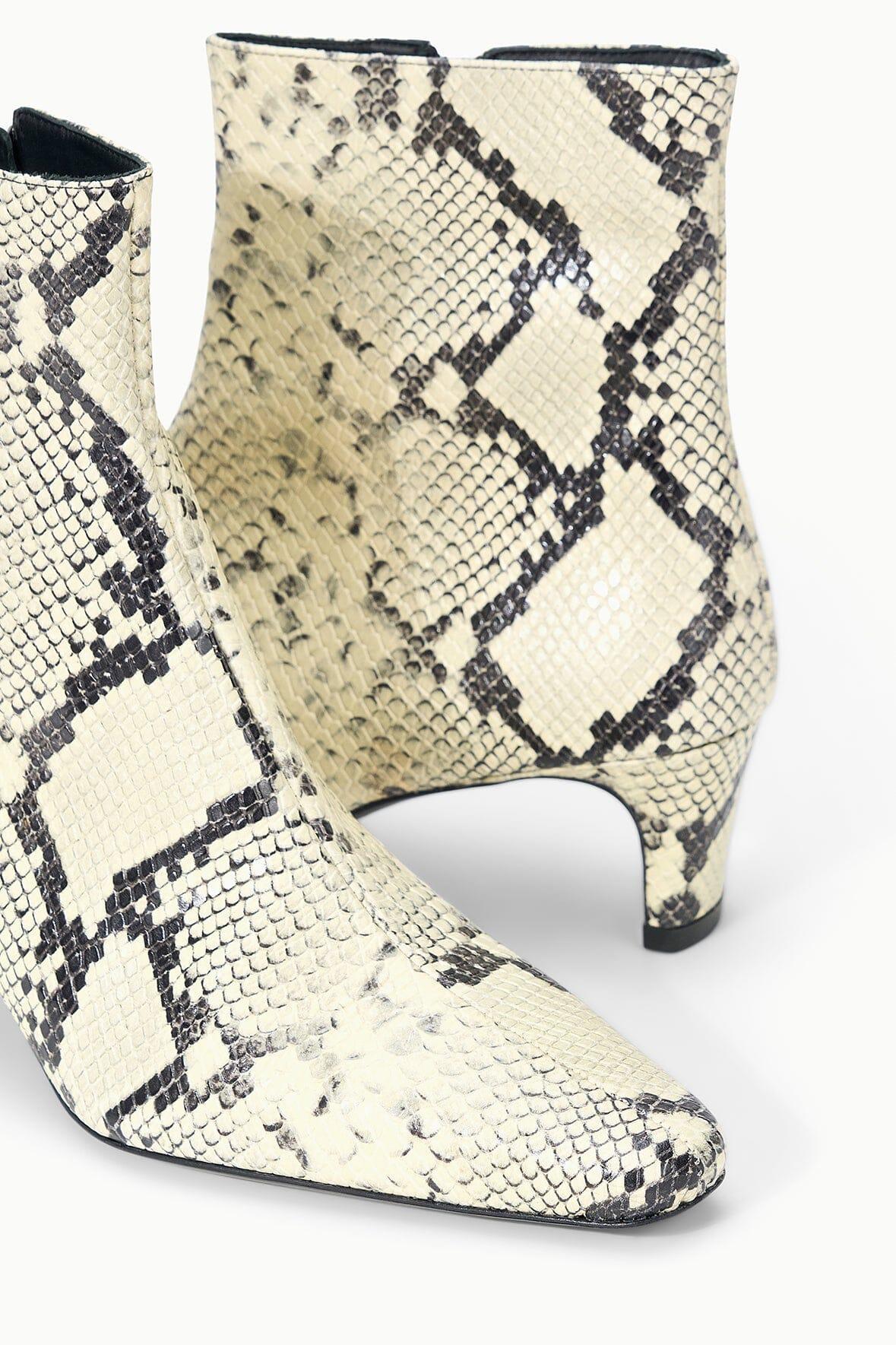 WALLY ANKLE BOOT | WHITE SNAKE Product Image