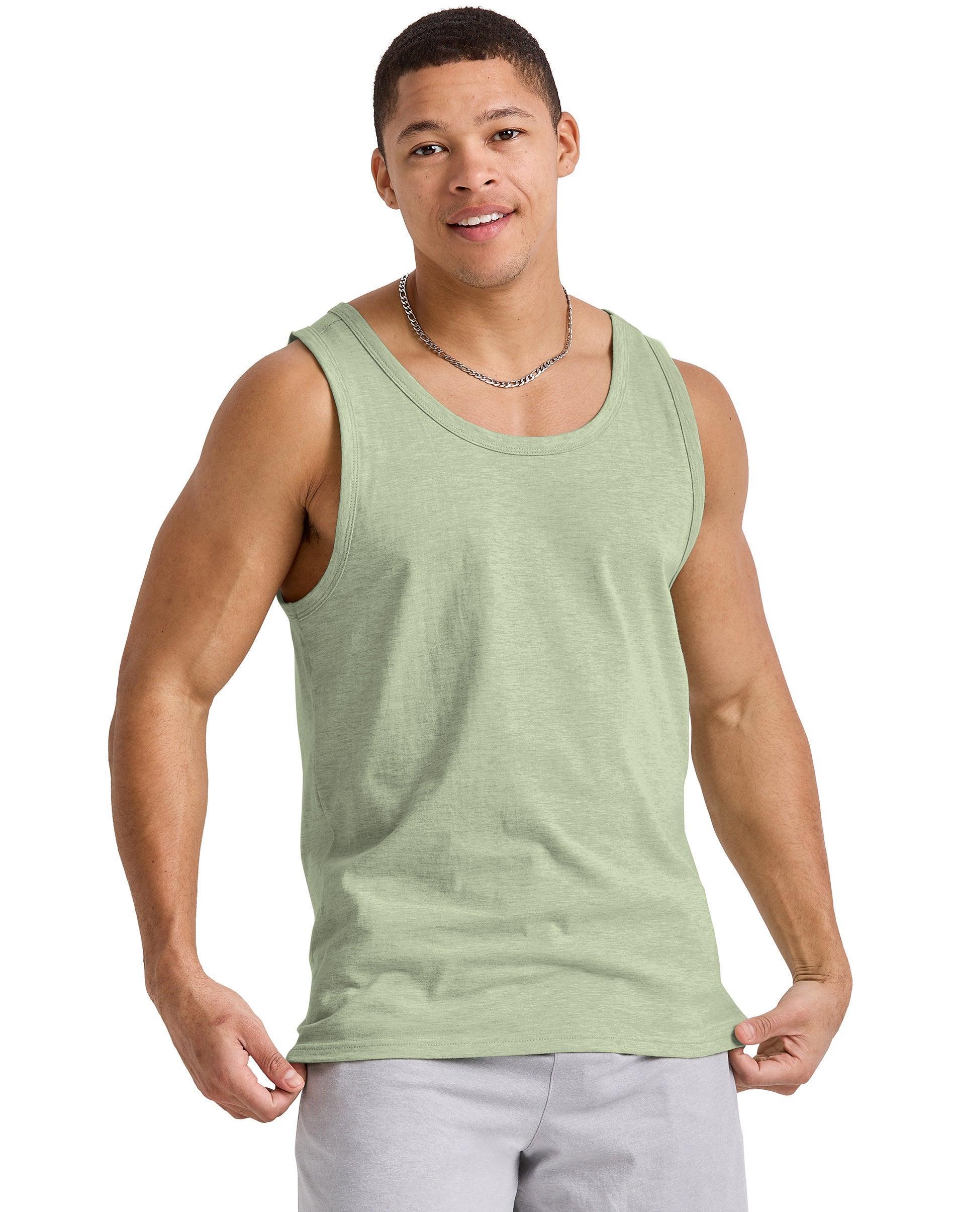 Men's Hanes Originals Tri-blend Tank Top, Size: Medium, Black Product Image