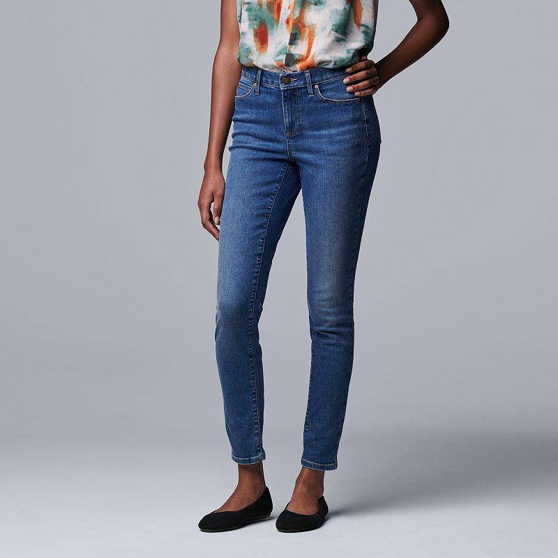 Women's Simply Vera Vera Wang Power Stretch Core Skinny Jeans, Size: 4, Denver Product Image