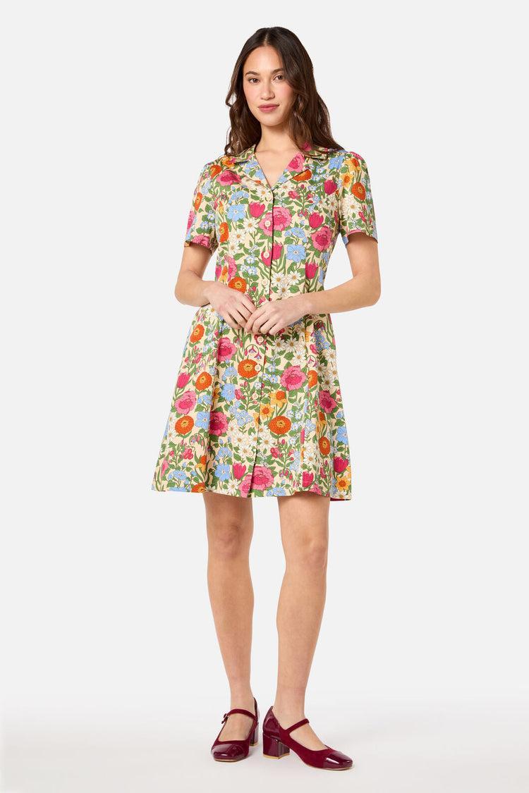 Floral Field Shirt Dress Product Image