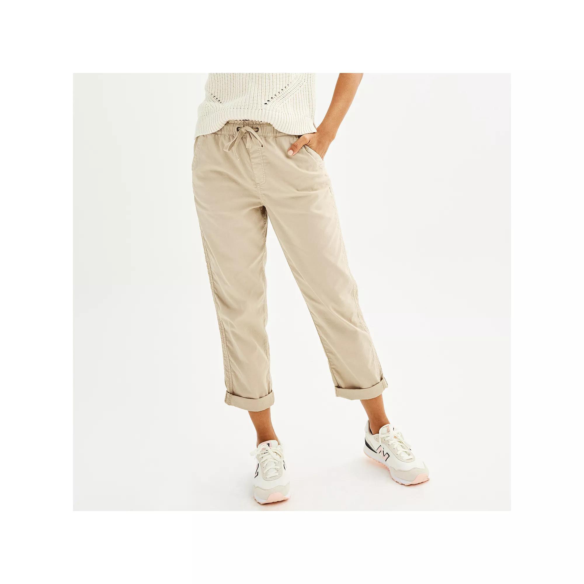 Women's Sonoma Goods For Life® Easy Paper Bag Waist Capri, Size: XS, Trinity Gray Product Image