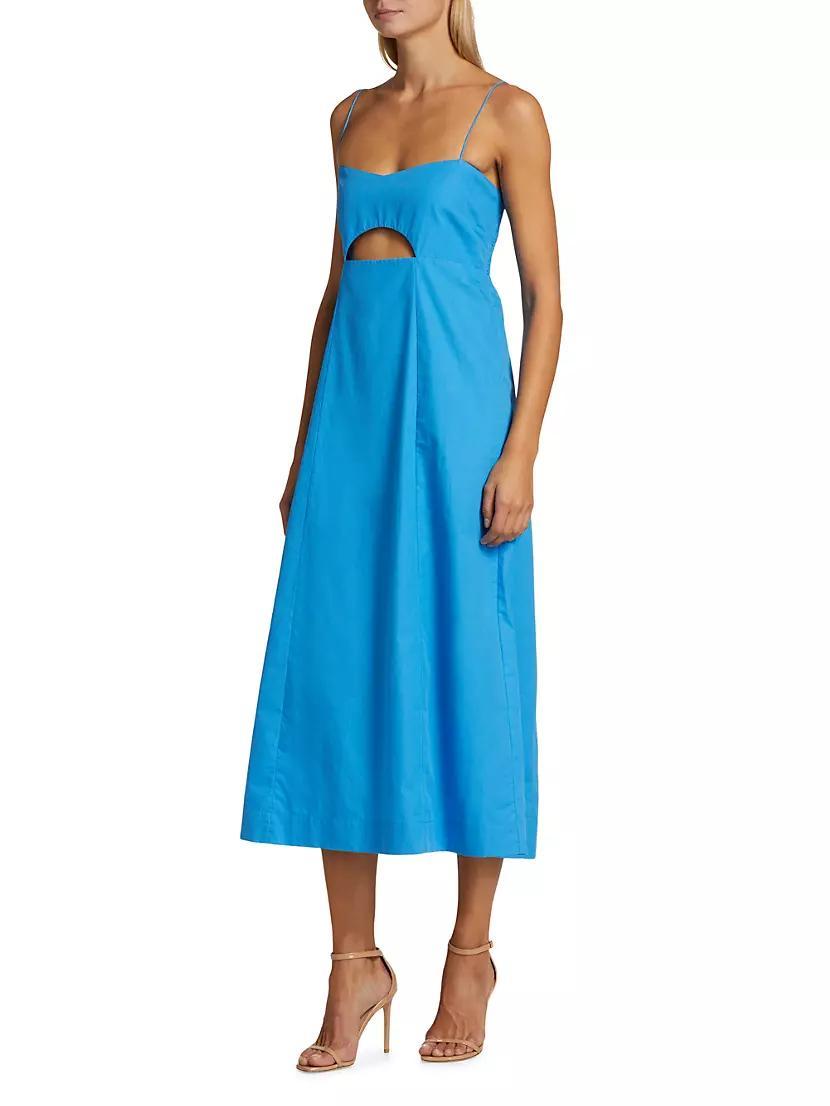 Half Moon Cotton Midi-Dress Product Image