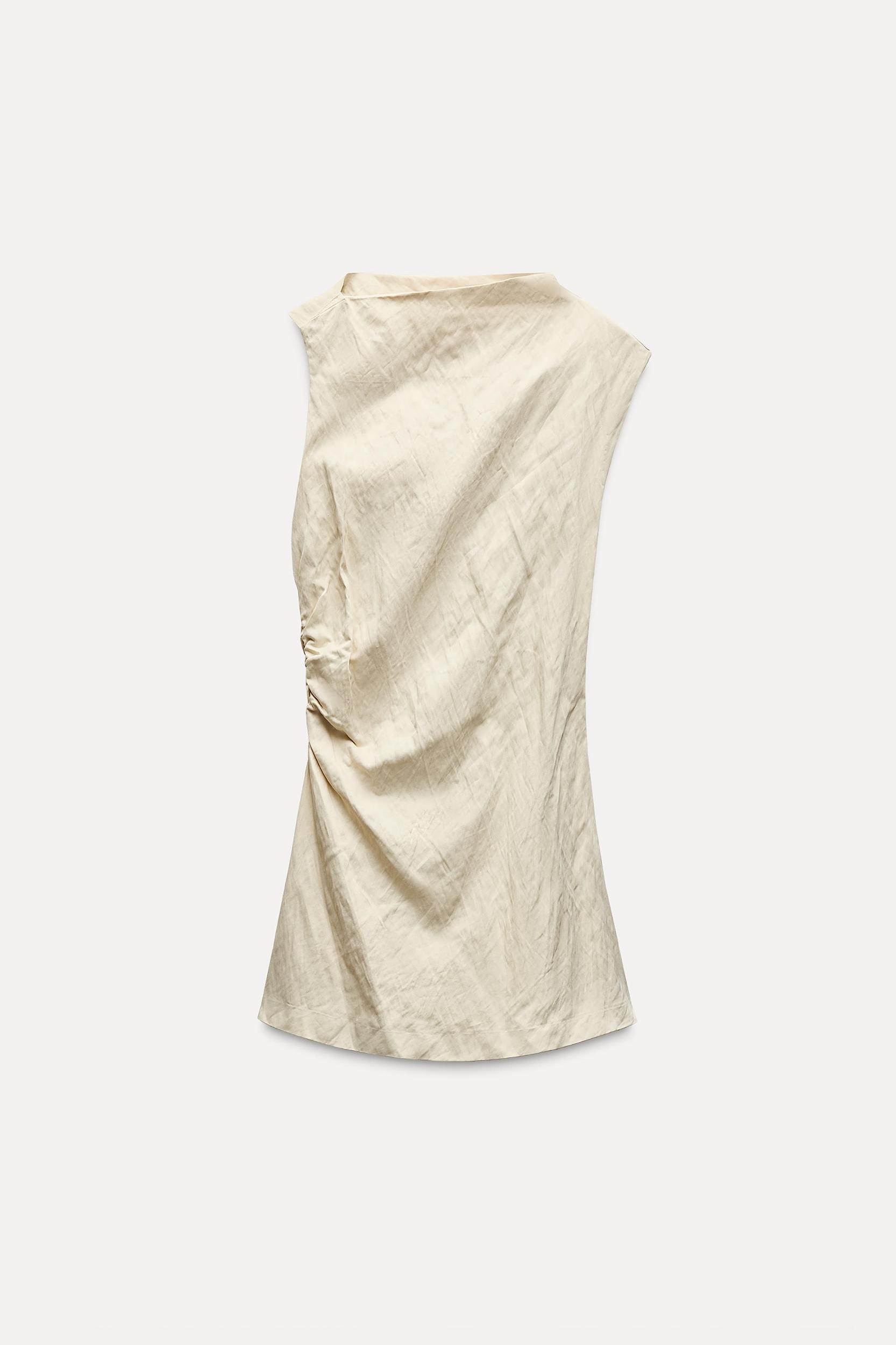 WRINKLED STRAIGHT PANTS ZW COLLECTION Product Image