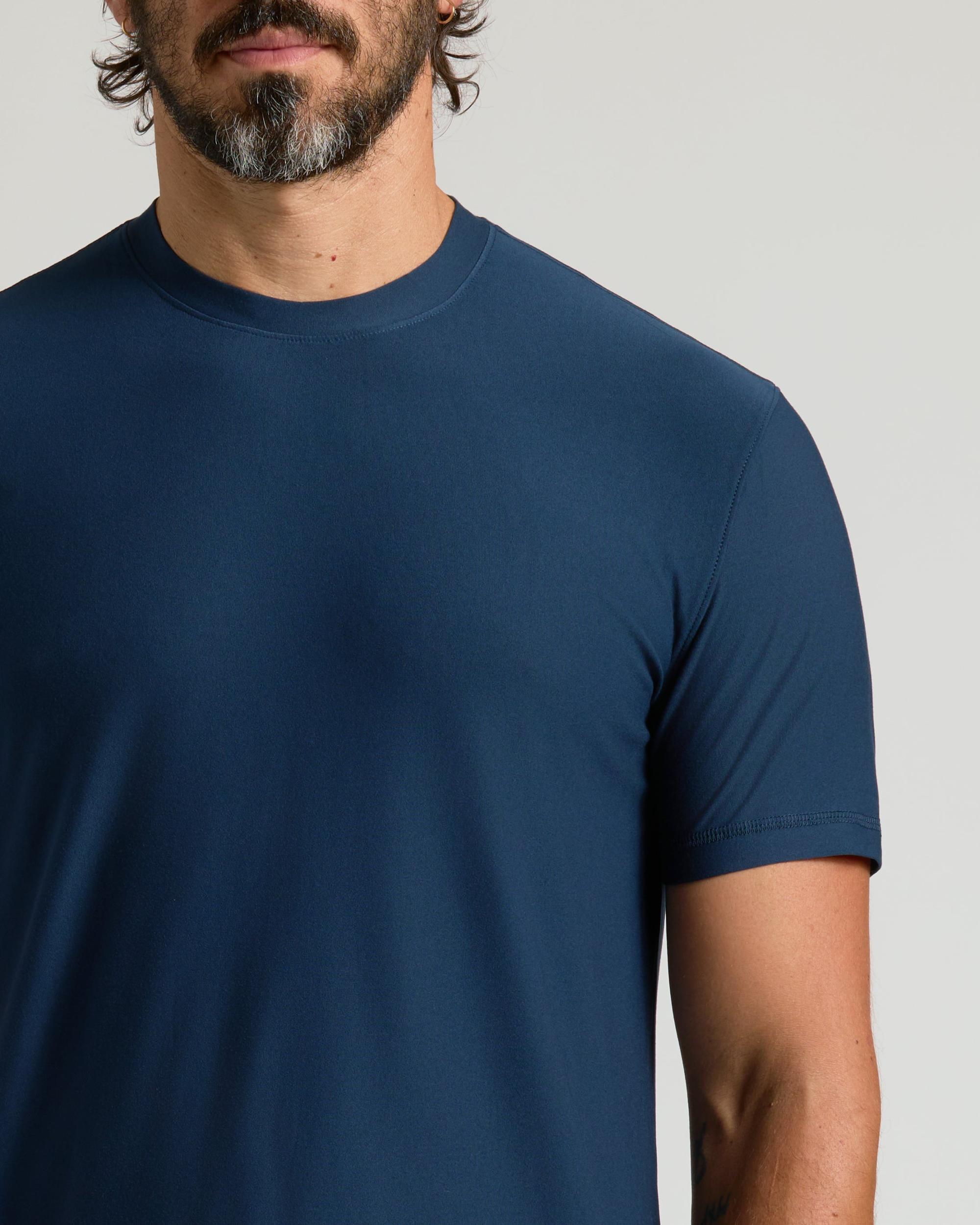 Navy Active Crew Neck Tee Product Image