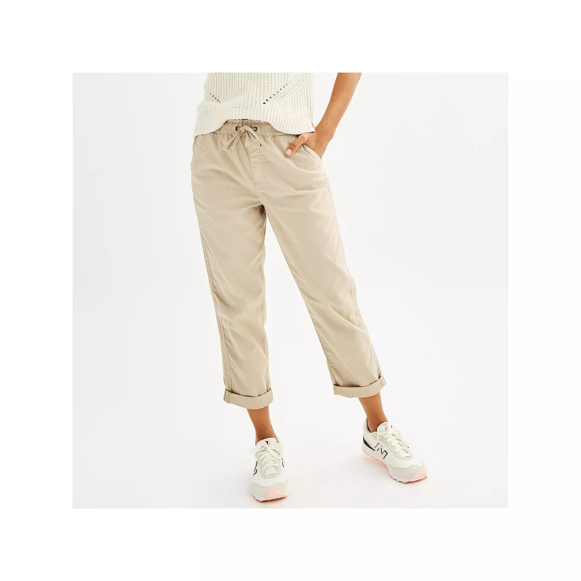 Women's Sonoma Goods For Life® Easy Paper Bag Waist Capri, Size: XS, Trinity Gray Product Image