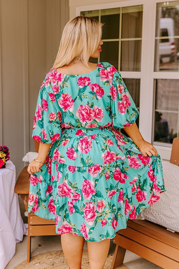 Amalfi Spritz Floral Mini Dress Curves Product Image