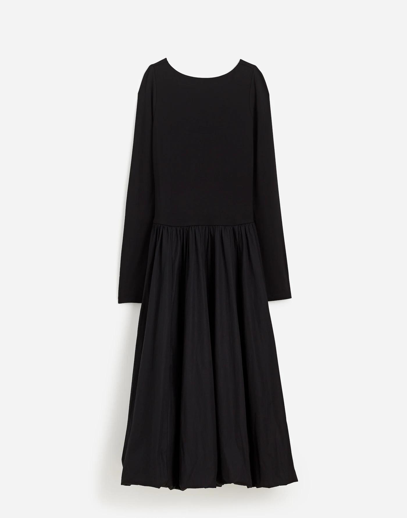 Bubble-Hem Midi Dress Product Image