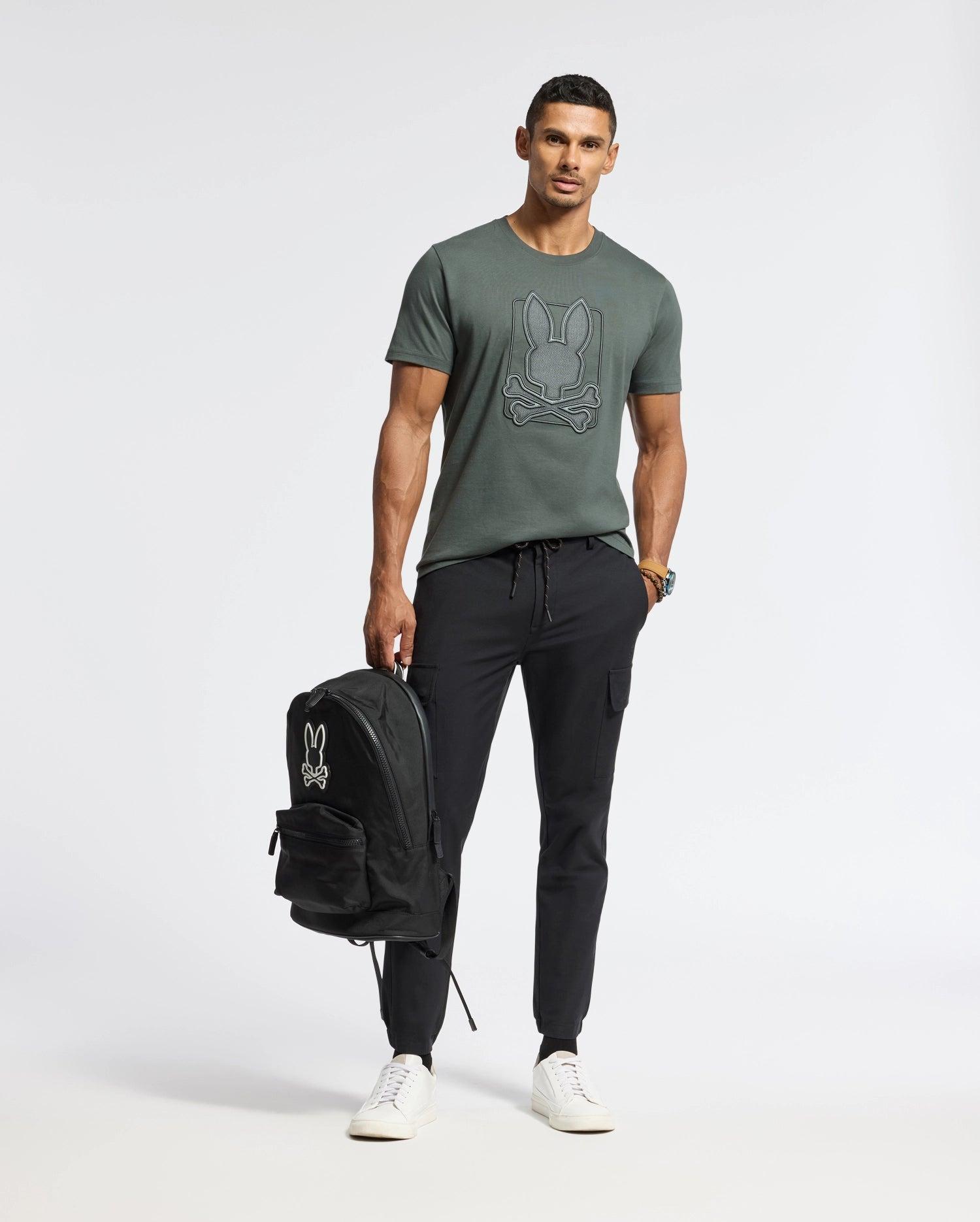 MENS PIERCE EMBROIDERED GRAPHIC TEE - B6U115E200 Product Image