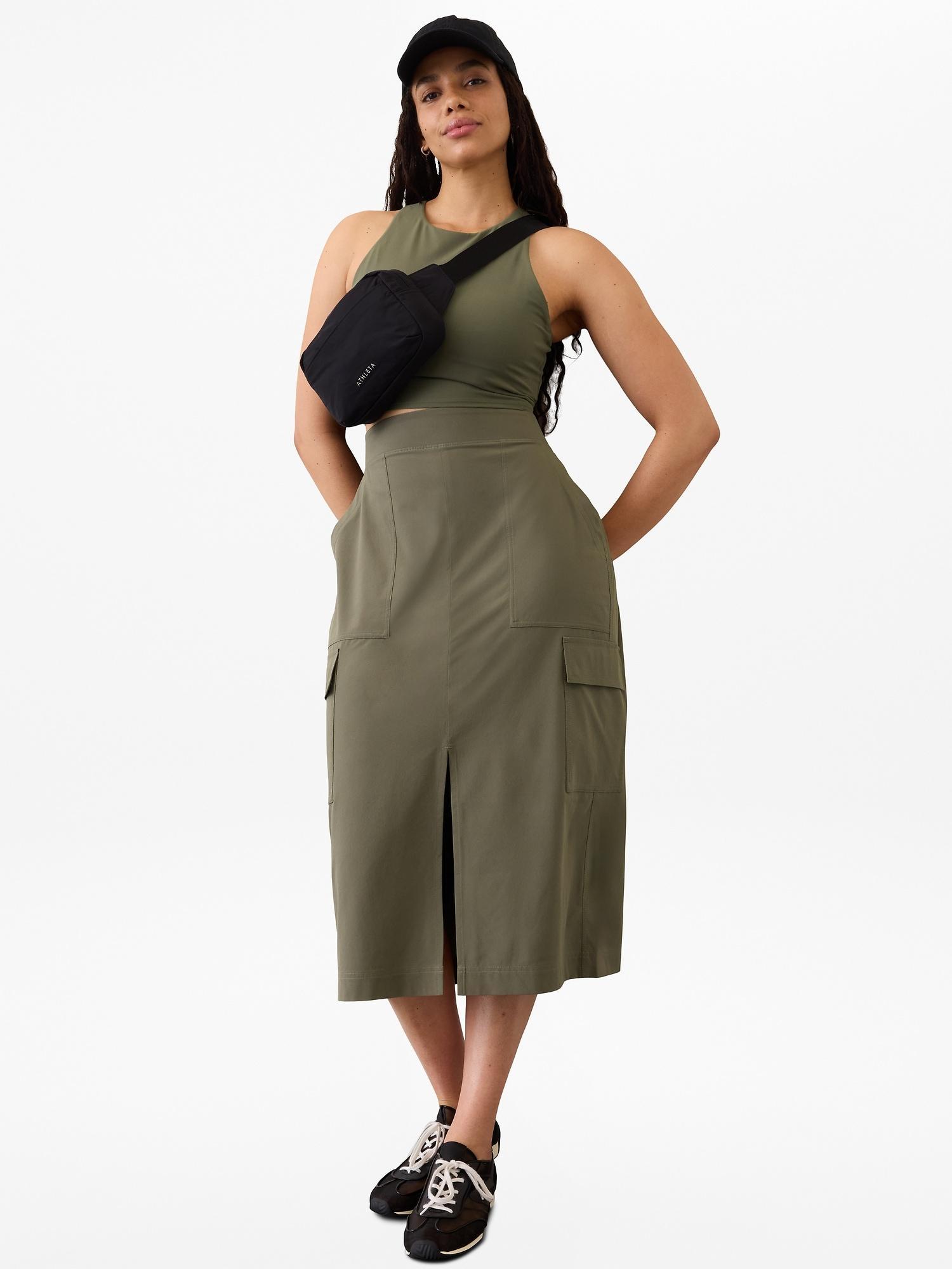 Brooklyn Heights High Rise Cargo Skirt Product Image