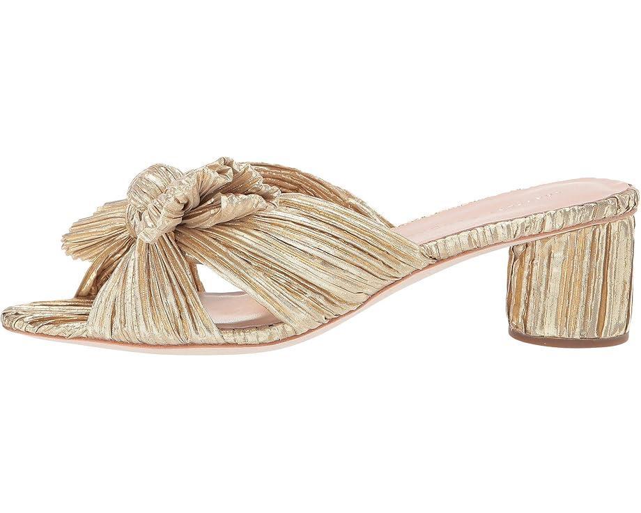 Dahlia Pleated Knot Mule with Ankle Strap Product Image