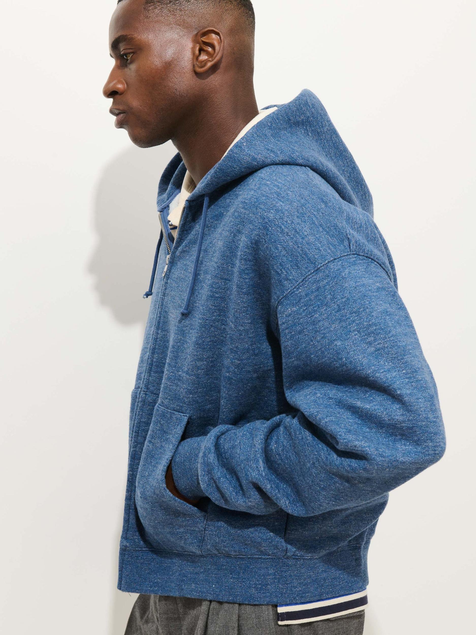 12th Street Zip Hoodie In Heather Fleece Product Image